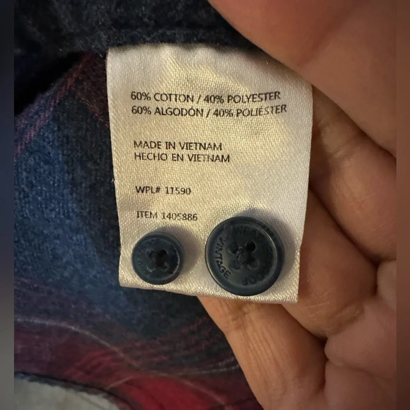 WEATHERPROOF Men's Men's Flannel Button Down Long Sleeve Shirt ~ Size M - Picture 3 of 5